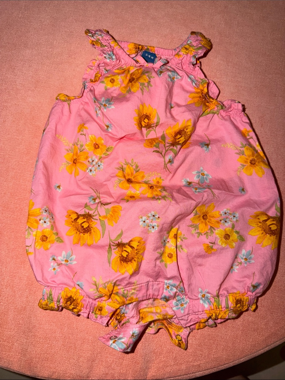 Old Navy Pink Floral Baby One-Piece
